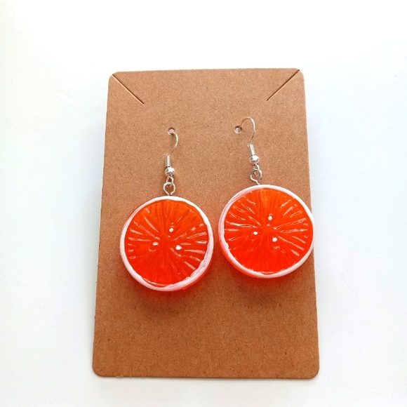 Fashion Jewelry Jewelry - Orange Slice Earrings